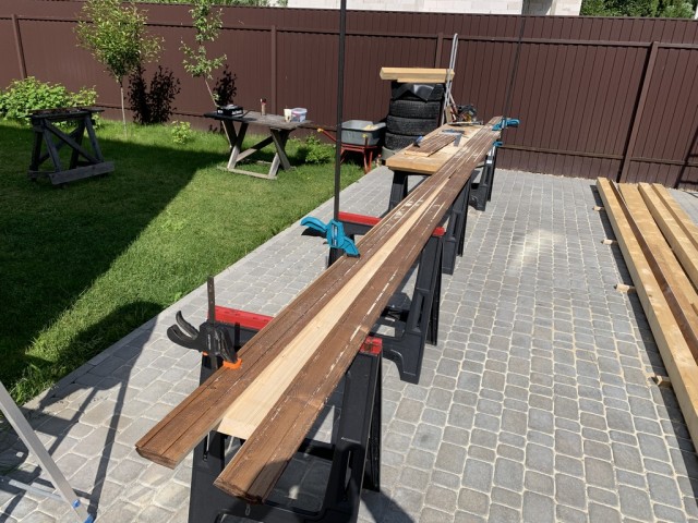 Навес для авто из бруса своими руками