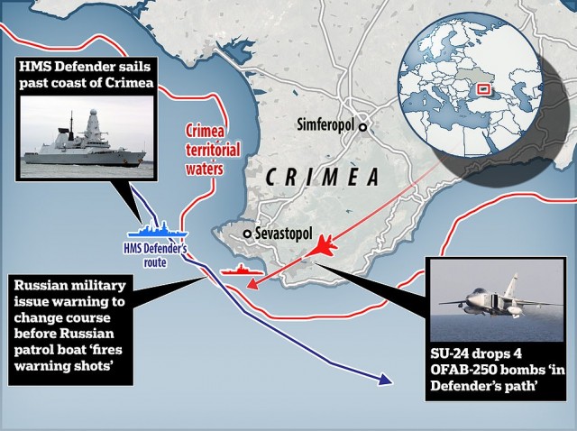 Борис Джонсон: Королевский флот продолжит плавание у Крыма, несмотря на российскую угрозу»