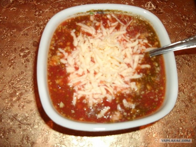 Томатный суп с грибами