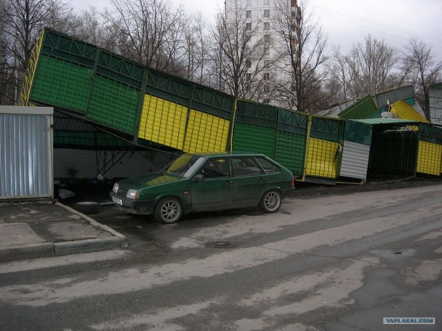 Штормовой ветер в Москве 23.11.08 г.