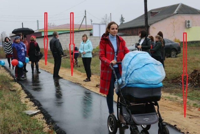 Торжественное открытие тротуарной дорожки