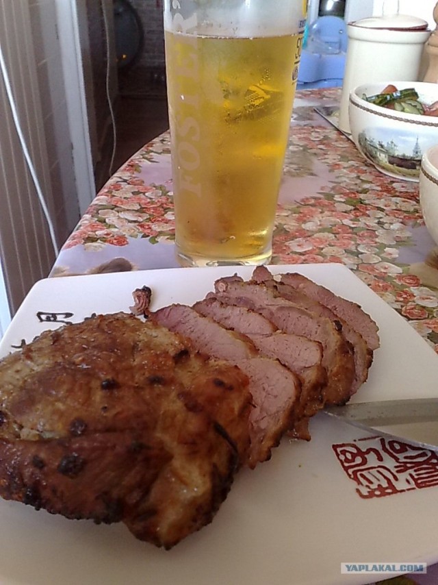 Телятина в гриле.