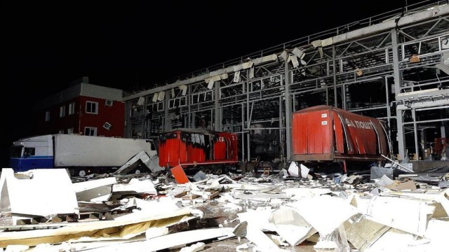 Момент вчерашнего прилета в Донецке