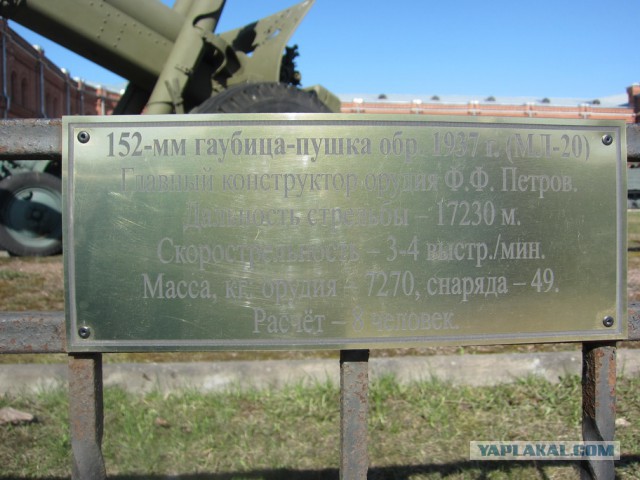 Музей артиллерии в Санкт-Петербурге