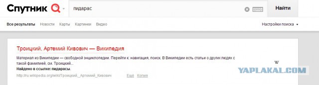 Поисковик Спутник запущен.