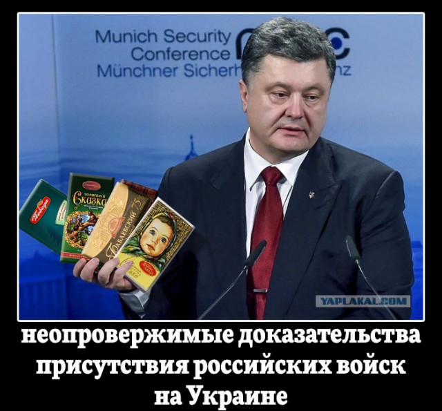 Порошенко показал в Мюнхене паспорта "военных" РФ