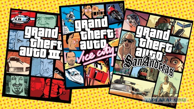 RockStar выпустят ремастеры GTA 3, Vice City и San Andreas