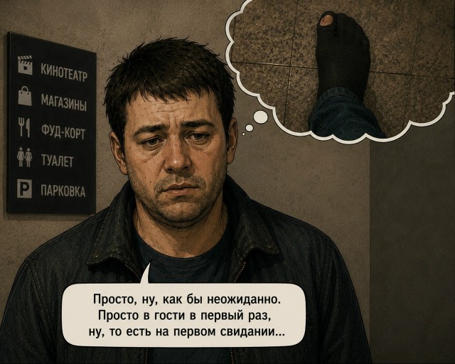 Дырявые носки - на первое свидание (комикс)