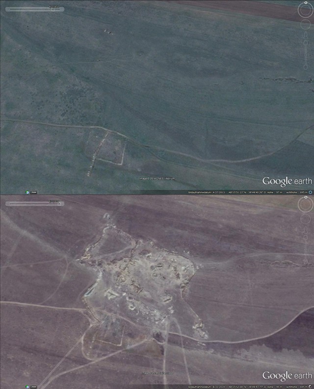 GoogleEarth обновил частично карту Донбасса