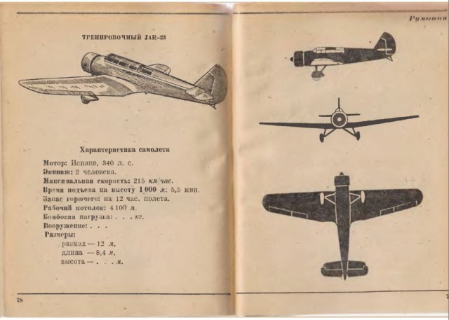 Силуэты самолетов Второй Мировой
