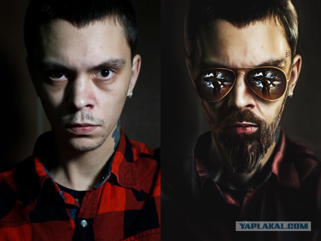 До и после фотошопа
