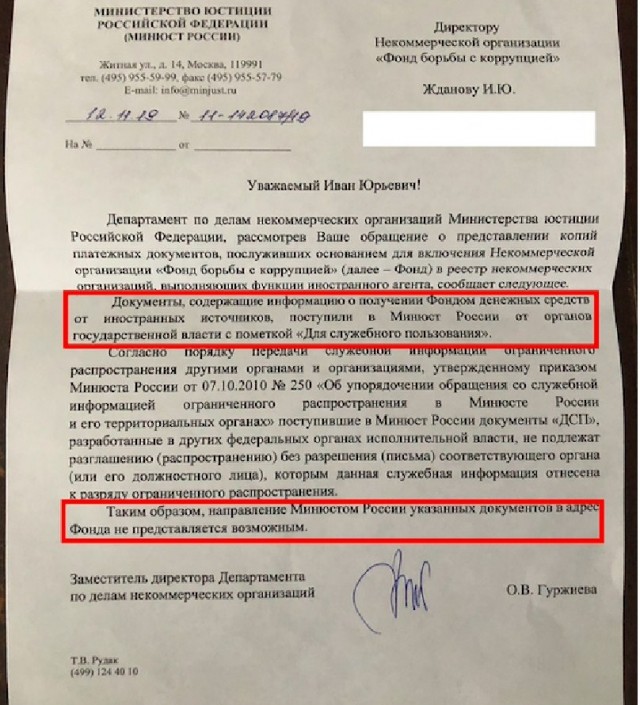 У связанного с Людмилой Путиной фонда нашли иностранное финансирование