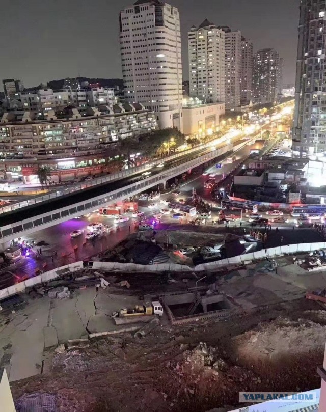 В Китае обвалилась новая ветка метро