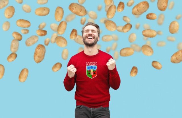 Студия Лебедева забабахала новый герб Беларуси: с картошкой, цветами, трактором и котиком
