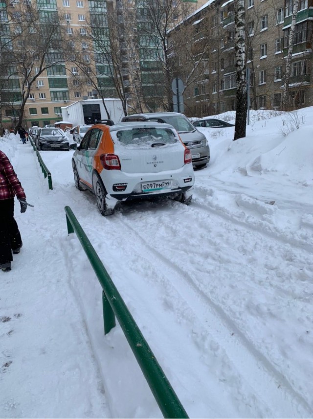 Снегопад в Москве выявляет чудаков на другую букву