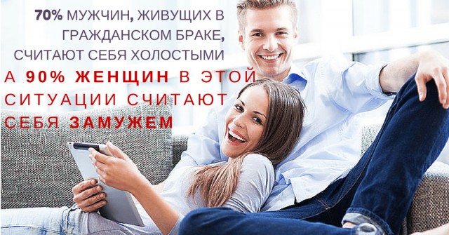 Женщина в гражданском браке – это любовница, партнер. Кто угодно, но только не жена