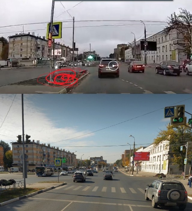 Ситуация на перекрёстке