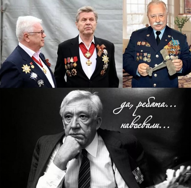 "Девочка, скажи нам, откуда у тебя столько медалек?"- "Добрый дядя командир дал"