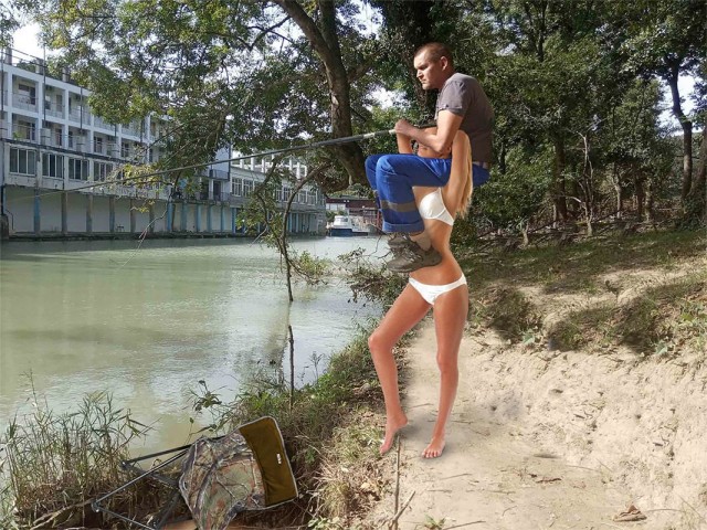 Фотожаба про рыбака "Улов"