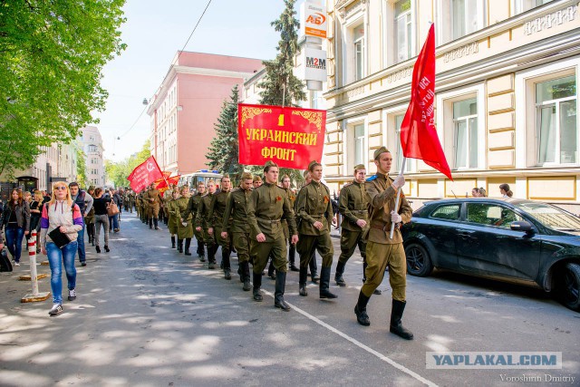 Парад в честь украинских ветеранов ВОВ