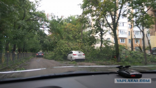 Сильная гроза в Москве и ее последствия