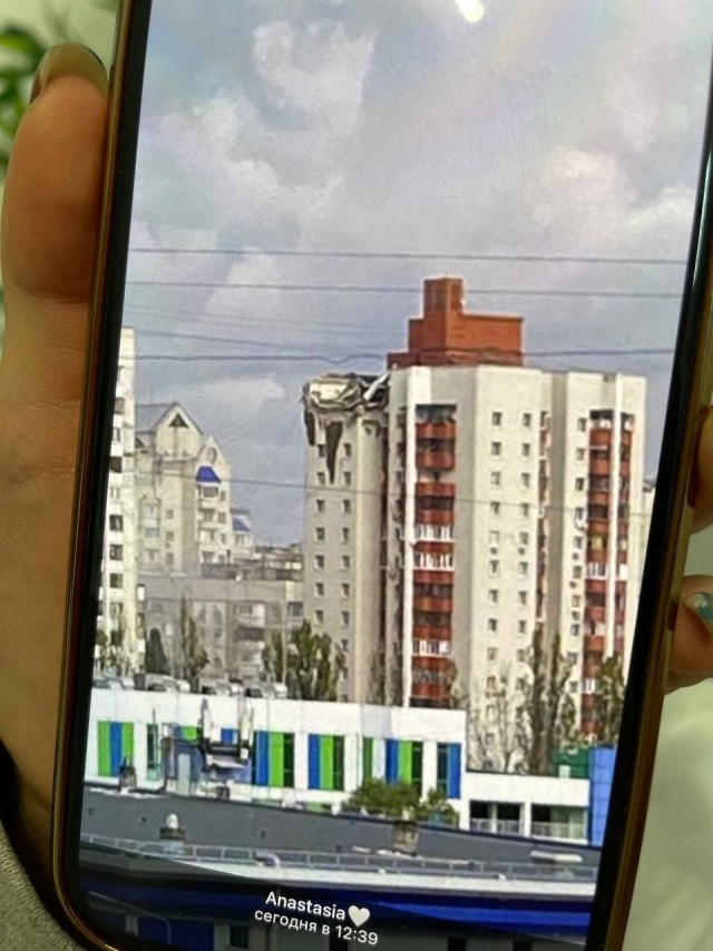 Над Белгородом сбита ракета, осколок которой попал в жилой дом