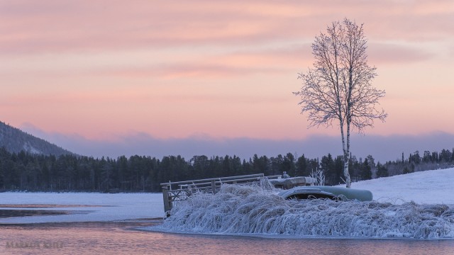Снег и мороз в деревне