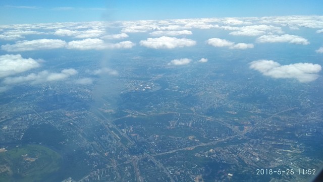 Москва с высоты 386 километров