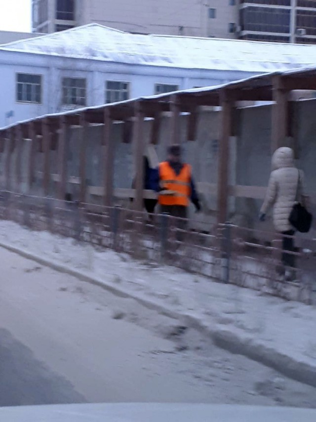 Фотофакт: на улицах Якутска появились дворники!
