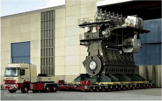 Wartsila-Sulzer RTA96-C — самый большой и самый мощный двигатель в мире!