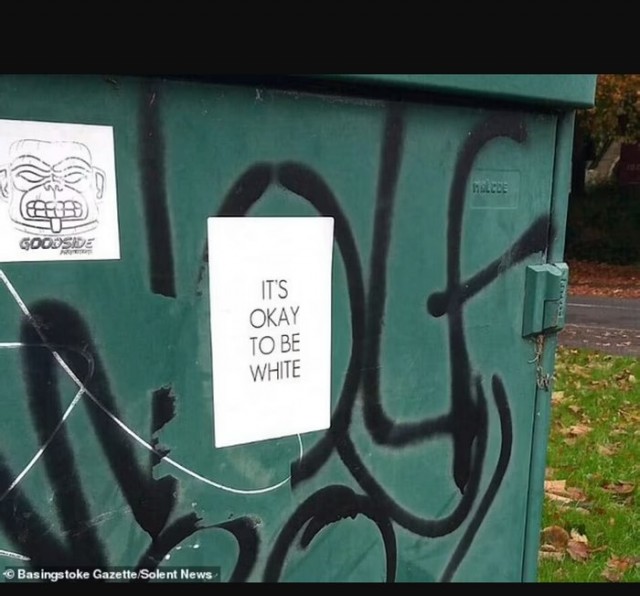 Жуткое расовое преступление в Англии: надпись «быть белым — это нормально»