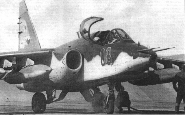 Штурмовик Су-25 в Афганистане