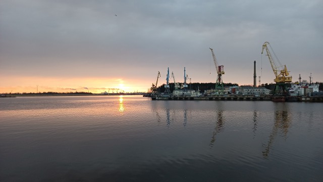 Закат в Риге.