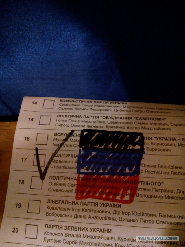 Выборы-2014: испорченные бюллетени