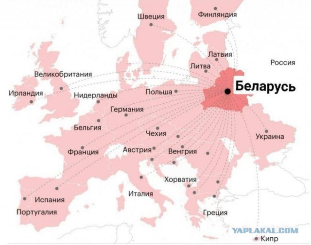 В небе над Беларусью почти нет самолетов