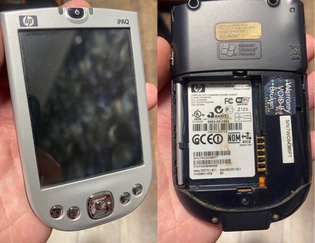Древний КПК Asus A696 на Windows Mobile