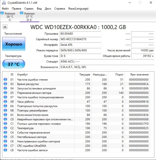 У кого сколько отходили HDD и были ли они качественные