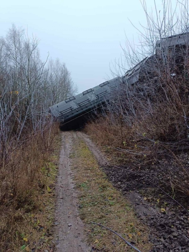 Под Рязанью подорвали грузовой поезд.