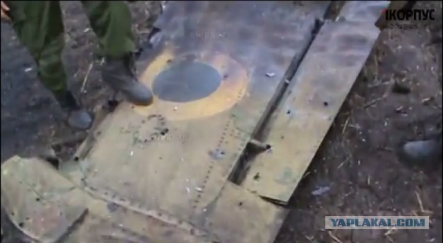 Одна из сбитых из ПЗРК СУ-25