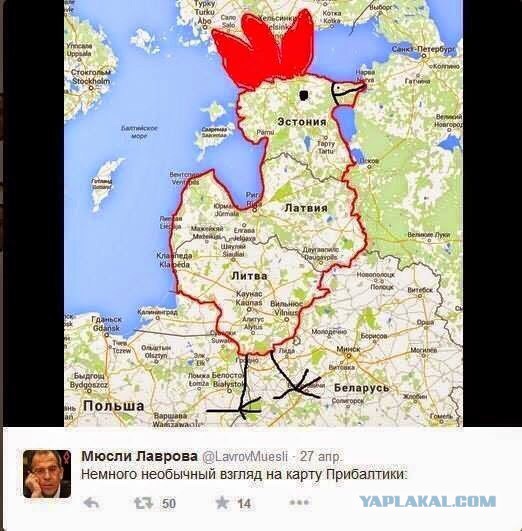 Необычный взгляд на карту прибалтики