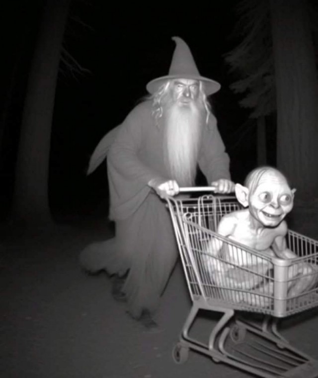 Мордор лунной ночью