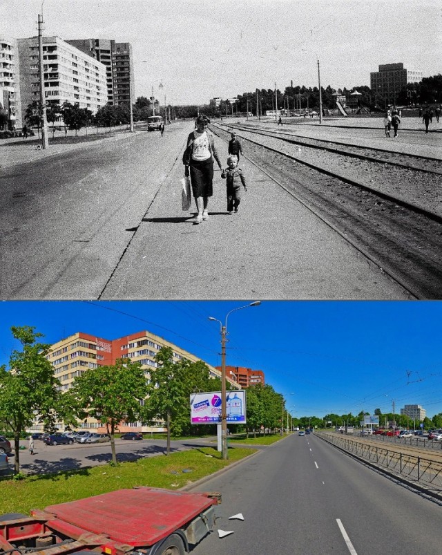 Старые и современные фото Санкт-Петербурга