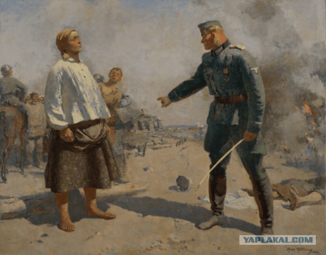 Бабушка с флагом