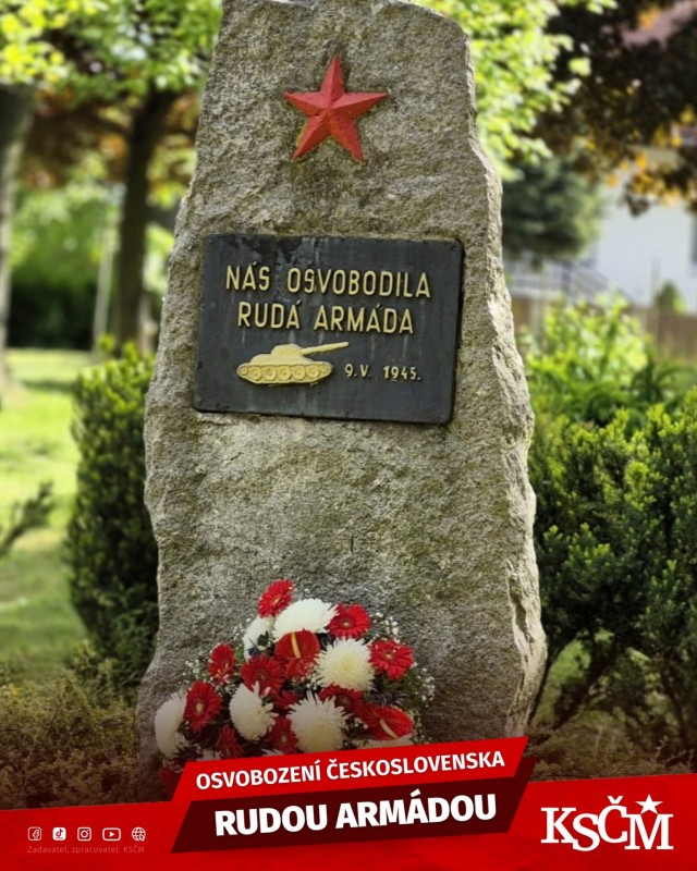 Чешские коммунисты провели мероприятия в честь Дня Освобождения (фото KSM - Komunistick strana ech a Moravy)