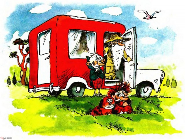 Винтажная реклама кемперов 70-х