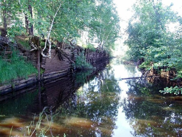 Заброшенный канал между Енисеем и Обью