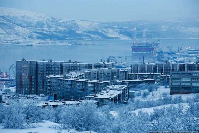 Заполярье. Суровый Мурманск.