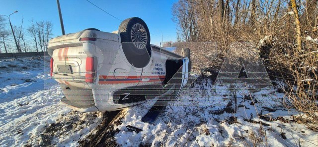 Замминистра МЧС России Роман Курынин перевернулся на служебном автомобиле в Тульской области