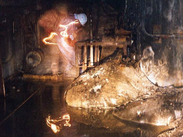 Знаменитая фотография из Чернобыльской АЭС