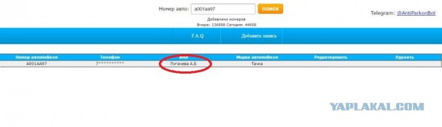 В интернете появилась база номеров машин с данными автовладельцев